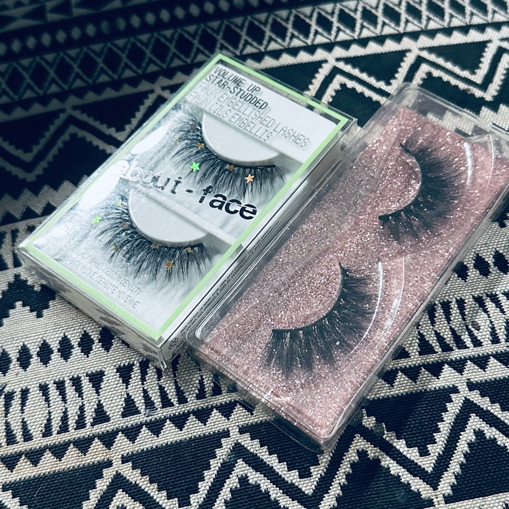 Black False Eyelashes Set
